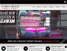 Tablet Screenshot of darkimagetanning.com